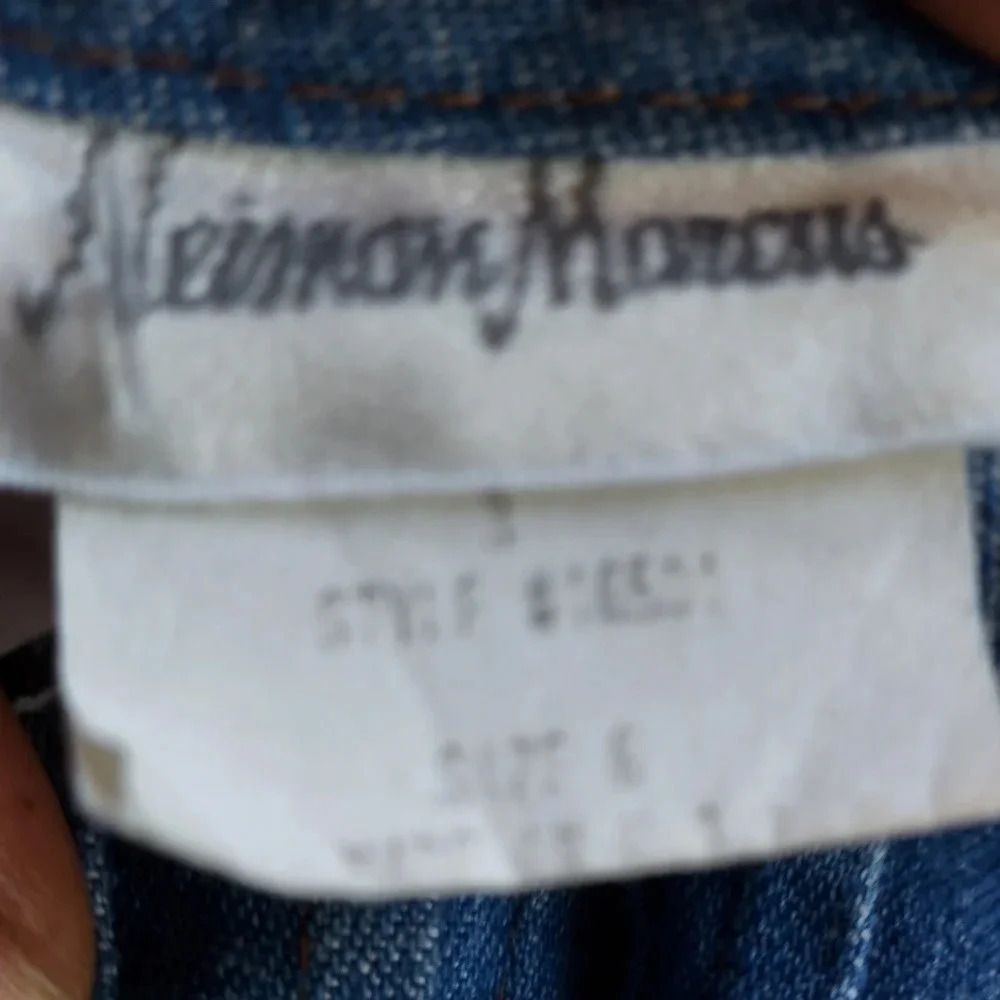 Neiman Marcus Denim Maxi Dress Size 6 - Picture 8 of 11